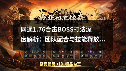 网通1.76合击BOSS打法深度解析：团队配合与技能释放时机