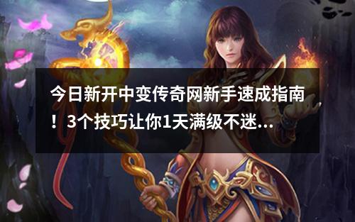 今日新开中变传奇网新手速成指南！3个技巧让你1天满级不迷路