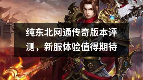 纯东北网通传奇版本评测，新服体验值得期待