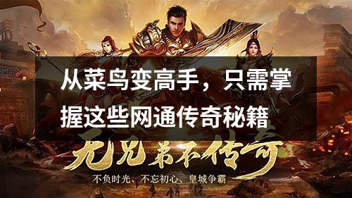 从菜鸟变高手，只需掌握这些网通传奇秘籍